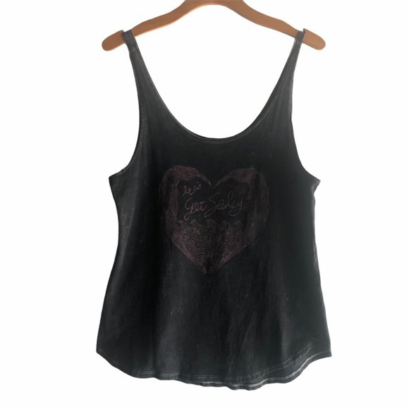 SALT LIFE LET'S GET SALTY MERMAID HEART TANK TOP - Picture 2 of 5